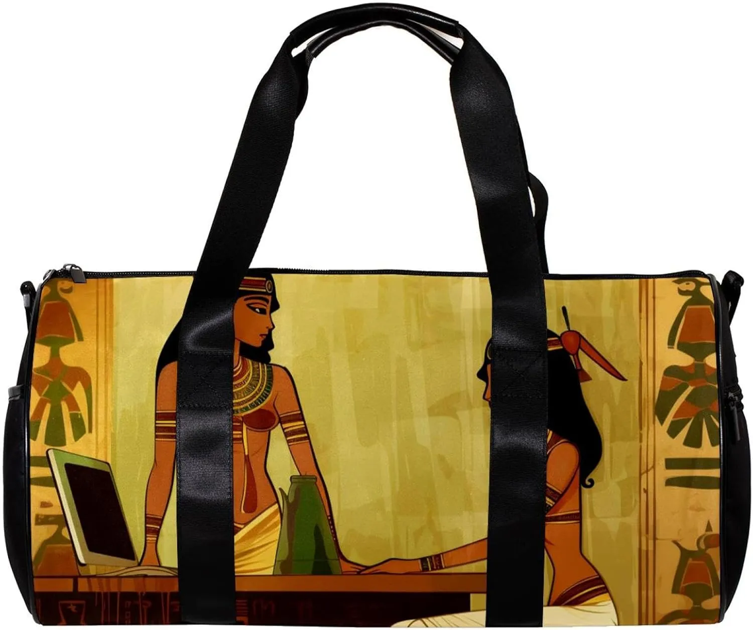 Gym Bags for Men,Travel Duffel Bags for Women,Ancient Egypt Indian Woman,Workout Bag