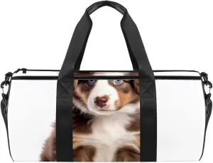 Gym Bags for Men,Travel Duffel Bags for Women,Australian Shepherd Dog,Workout Bag