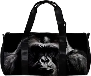 Gym Bags for Women,Duffle Bag for Travel,Angry Animal Gorilla,Gym Bag for Men