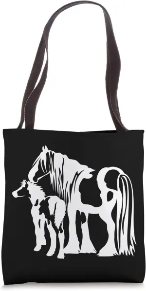 Gypsy Mare and Foal Gypsy Vanner Cob Trending Gypsy Horses Tote Bag