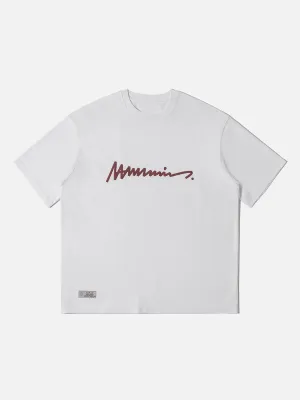 Hand Drawn Graffiti Font Tee