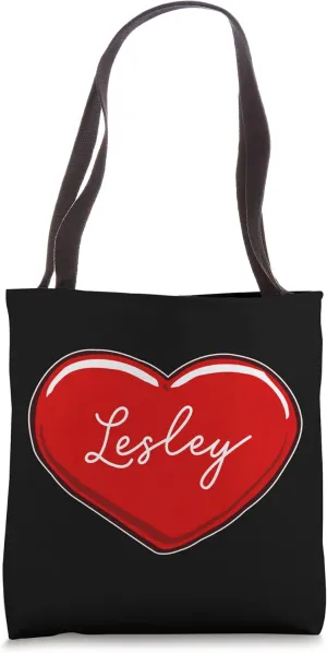 Hand Drawn Heart Lesley - First Name Hearts I Love Lesley Tote Bag