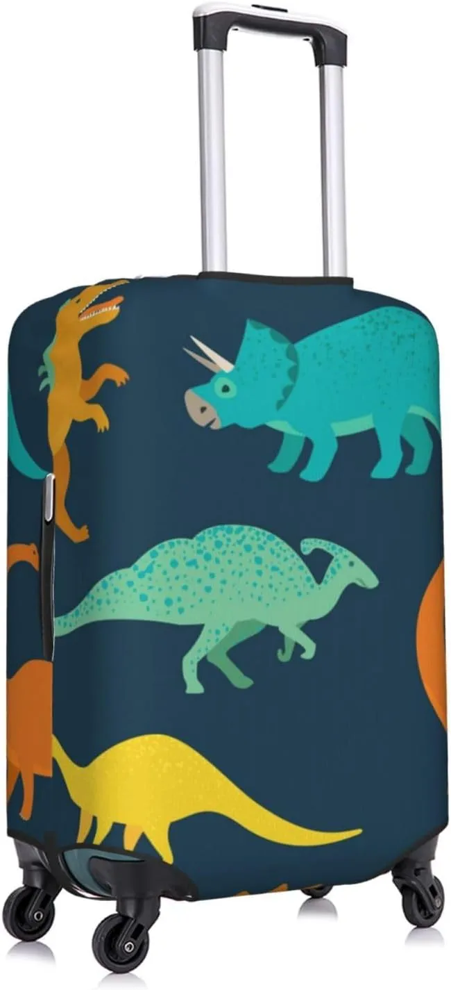 Hand Drawn Seamless Print Elastic Travel Luggage Cover Suitcase Protector Bag, Anti-Scratch, Washable Suitcase Sleeve For Kid Adult,For 18-32 Inch Luggage