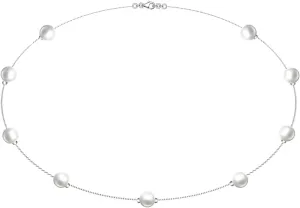 Handmade Freshwater Pearl Choker Necklaces for Women's Jewelry - 925 Sterling Silver Chain, Precious metals,Natural Pearl Pendant, Elegant Gift