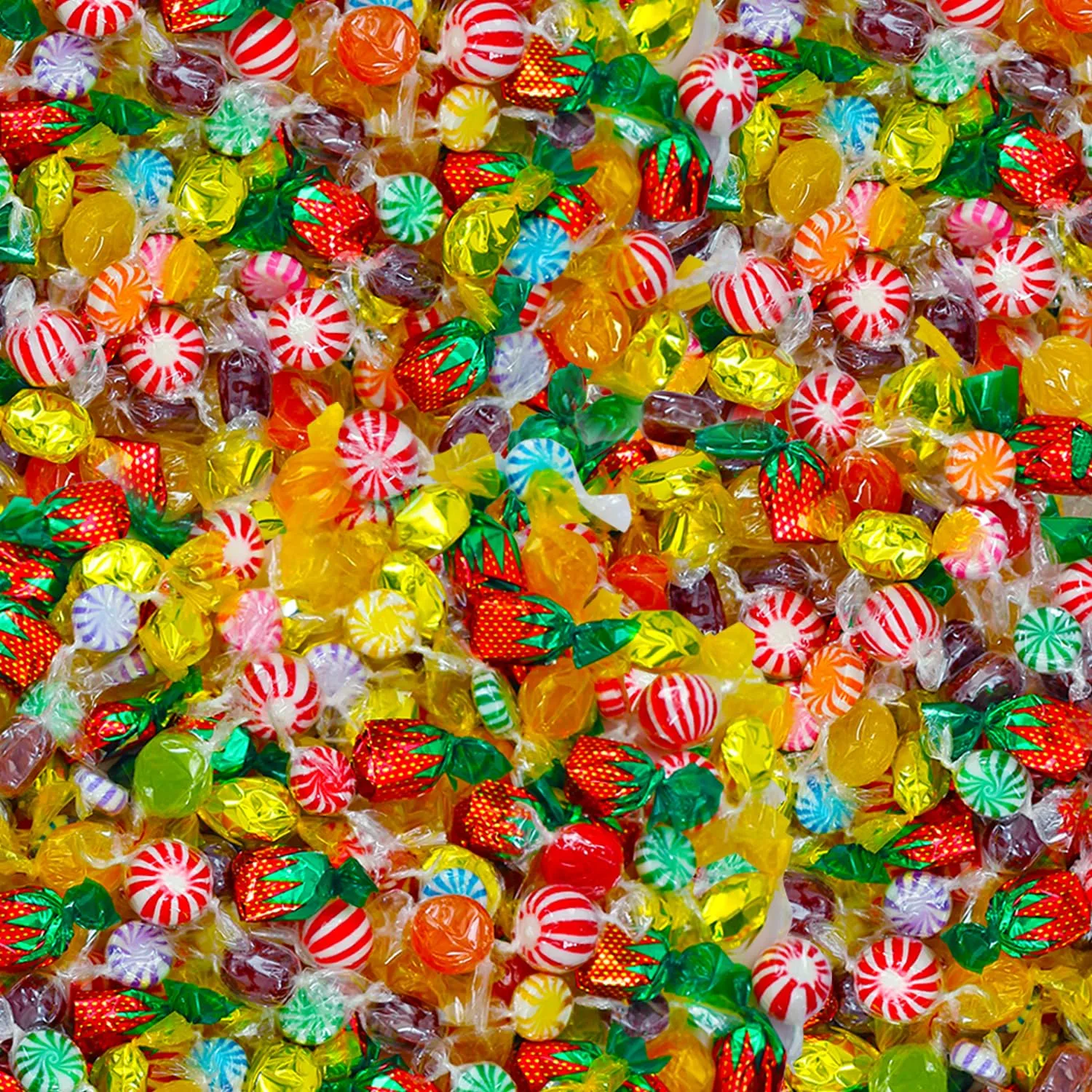 Hard Candy Mix - 7 Pounds - Big Bulk Hard Candies Individually Wrapped - Old Fashioned - Rootbeer, Strawberry, Toffee, Mint and More