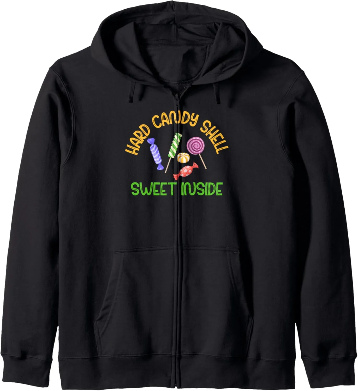 Hard Candy Shell sweet inside Candy Zip Hoodie