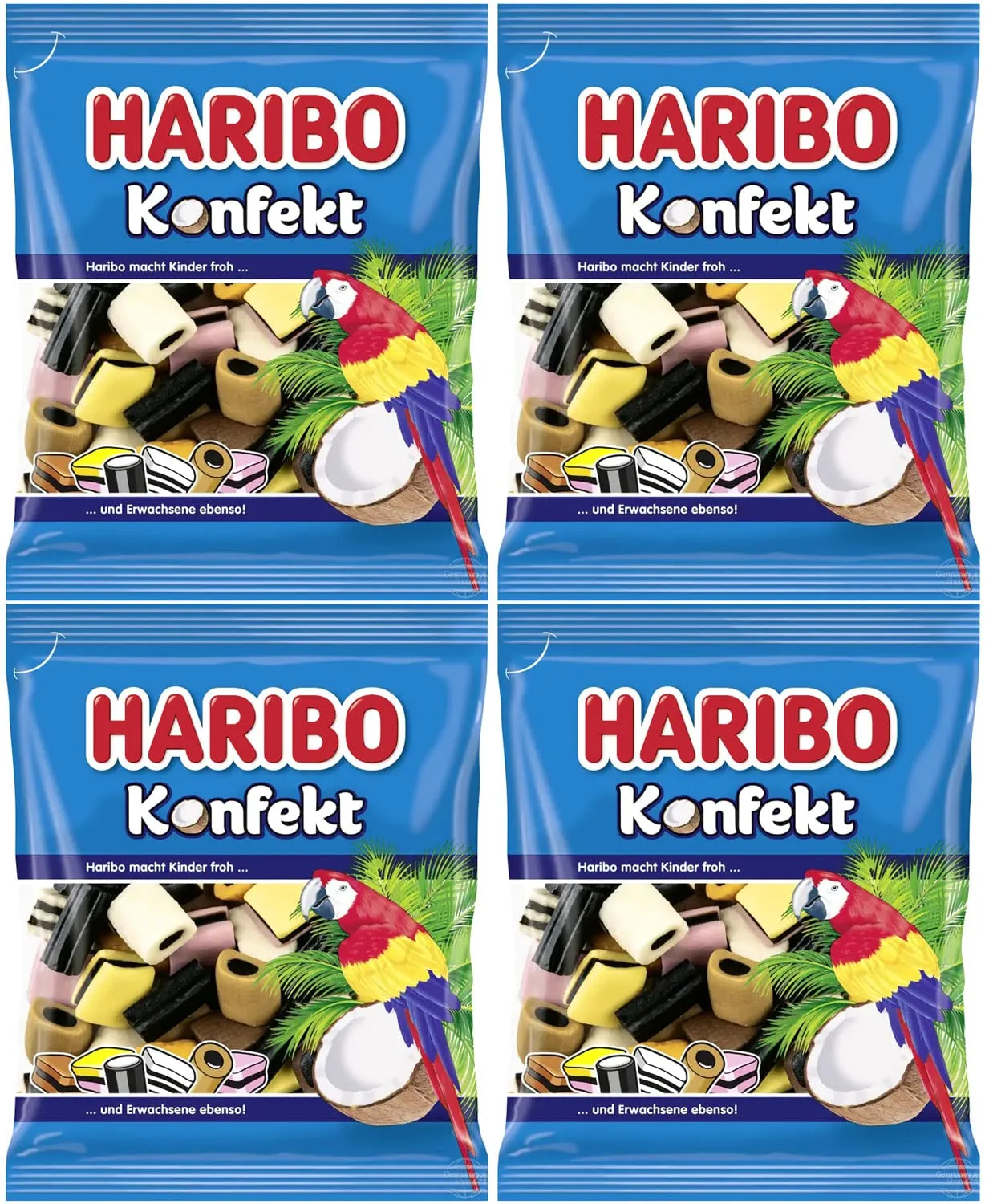 Haribo Konfekt Gummy Candy 4-Pack (4 x 175g)