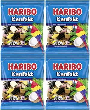 Haribo Konfekt Gummy Candy 4-Pack (4 x 175g)