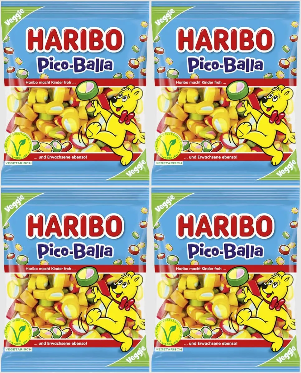 Haribo Pico-Balla Gummy Candy 4-Pack (4 x 160g)