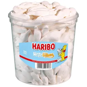 Haribo Weisse Maeuse ( White Mice) Tub -150 pcs
