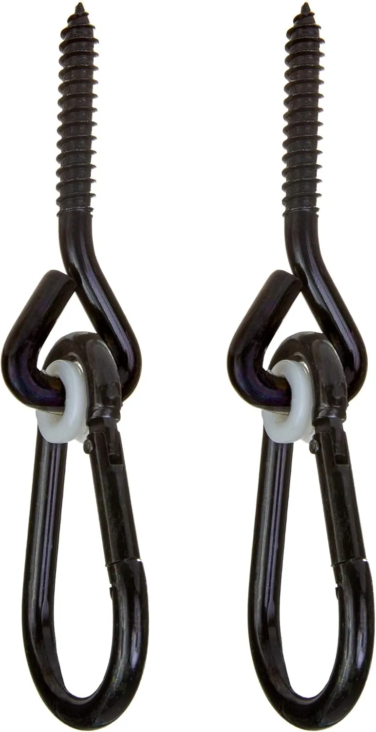 Heavy Duty 700 Lb Porch Swing Black Hanging Chain Kit (8 Foot Ceiling)