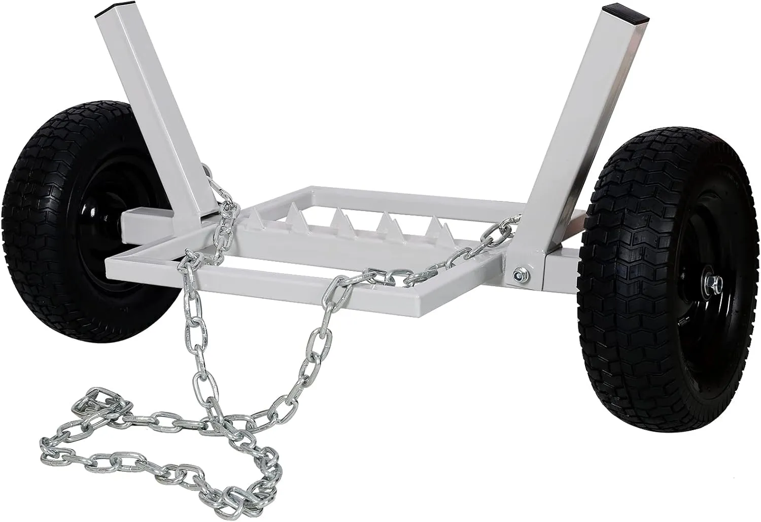 Heavy-Duty Log Dolly Log Skidder, 1100LBS Capacity Log Skidding Holder Farm Tool with 16.5 Inch Penumatic Tire