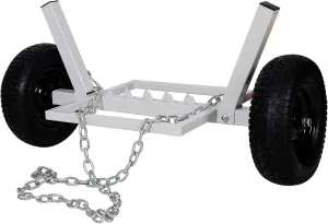 Heavy-Duty Log Dolly Log Skidder, 1100LBS Capacity Log Skidding Holder Farm Tool with 16.5 Inch Penumatic Tire