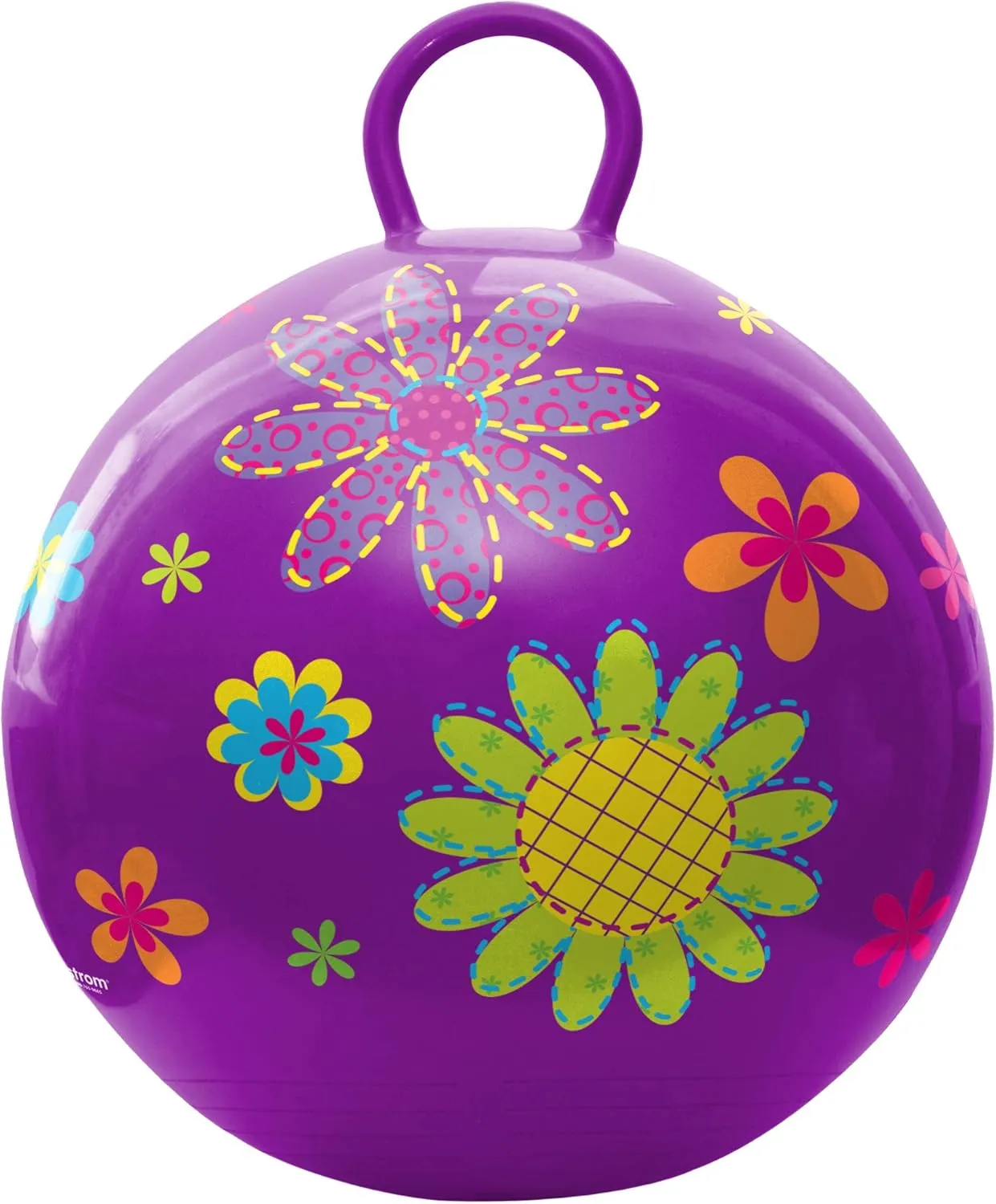 Hedstrom Hopper Ball, Hopping Ball, Jumping Ball, Flowers, 18 Inch