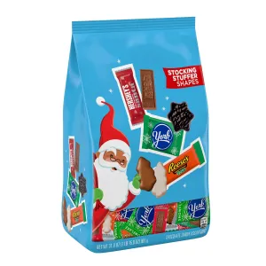 HERSHEY'S, REESE'S and YORK Assorted Flavored, Christmas Candy Variety Bag, 31.8 oz