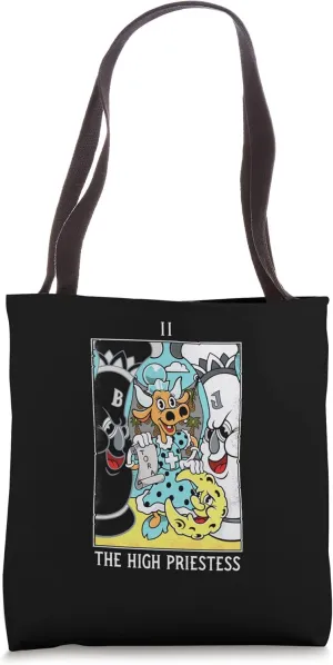 High Priestess - Mystical Medleys - Vintage Cartoon Tarot Tote Bag