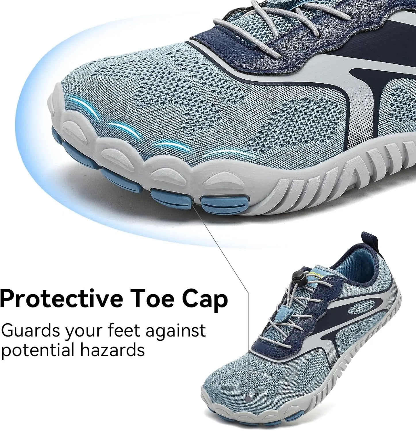 HOBIBEAR Barefoot Shoes for Women Men Wide Toe Box Zero Drop Cross-Training Minimalist Unisex