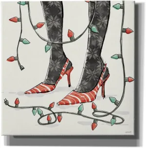 'Holiday Fashionistas 7' by Anne Tavoletti Canvas Wall Art, 18" x 18"