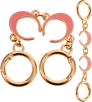 Homoyoyo 2 Pcs Purse Strap Extender Chain Bag Extender for Shoulder Bag Easy Install Purse Chain Accessory