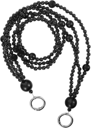 HOMSFOU Elegant Shoulder Chain for Bag Pearl Chain Replacement Acrylic Purse Strap