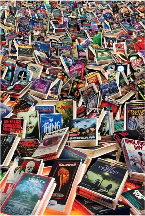 Horror VHS Cemetery 1000-Piece Jigsaw Puzzle, Brain Teaser for Kids and Adults | 28 x 20 Inches