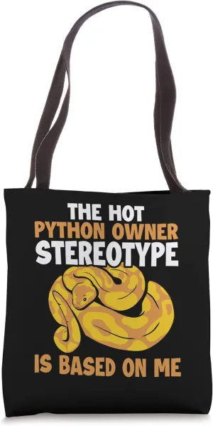 Hot Python Owner Stereotype Based On Me Banana Ball Python Tote Bag