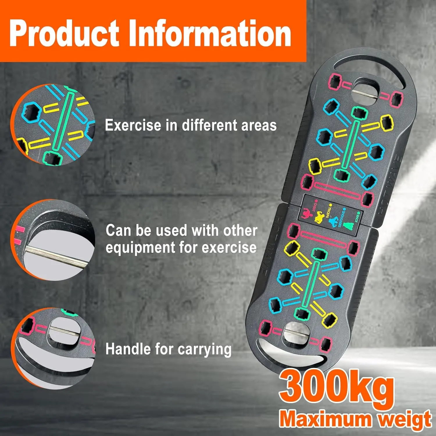 HOTWAVE Portable Exercise Equipment with 16 Gym Accessories.20 in 1 Push Up Board Fitness,Resistance Bands with Ab Roller Wheel,Full Body Workout at Home