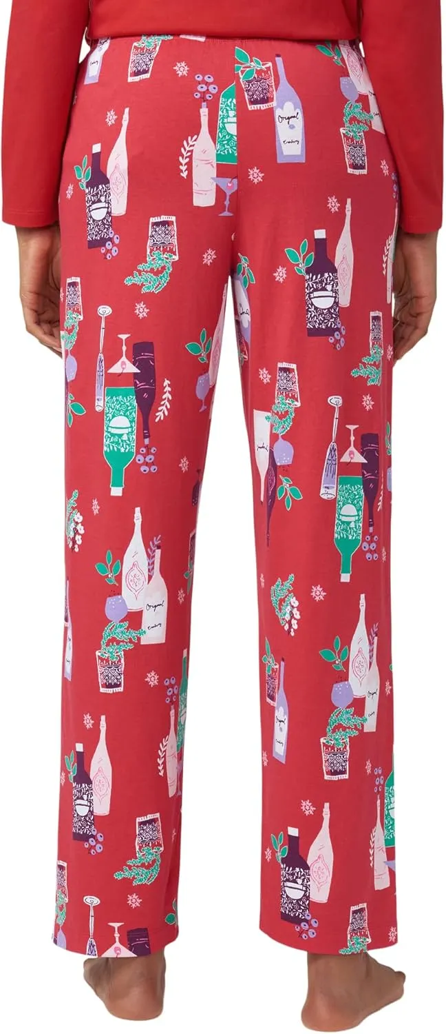 HUE womens Sleep and Lounge Pajama Separates, Christmas and Holiday Collection