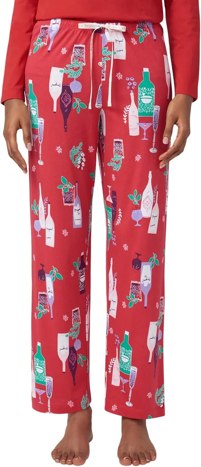 HUE womens Sleep and Lounge Pajama Separates, Christmas and Holiday Collection