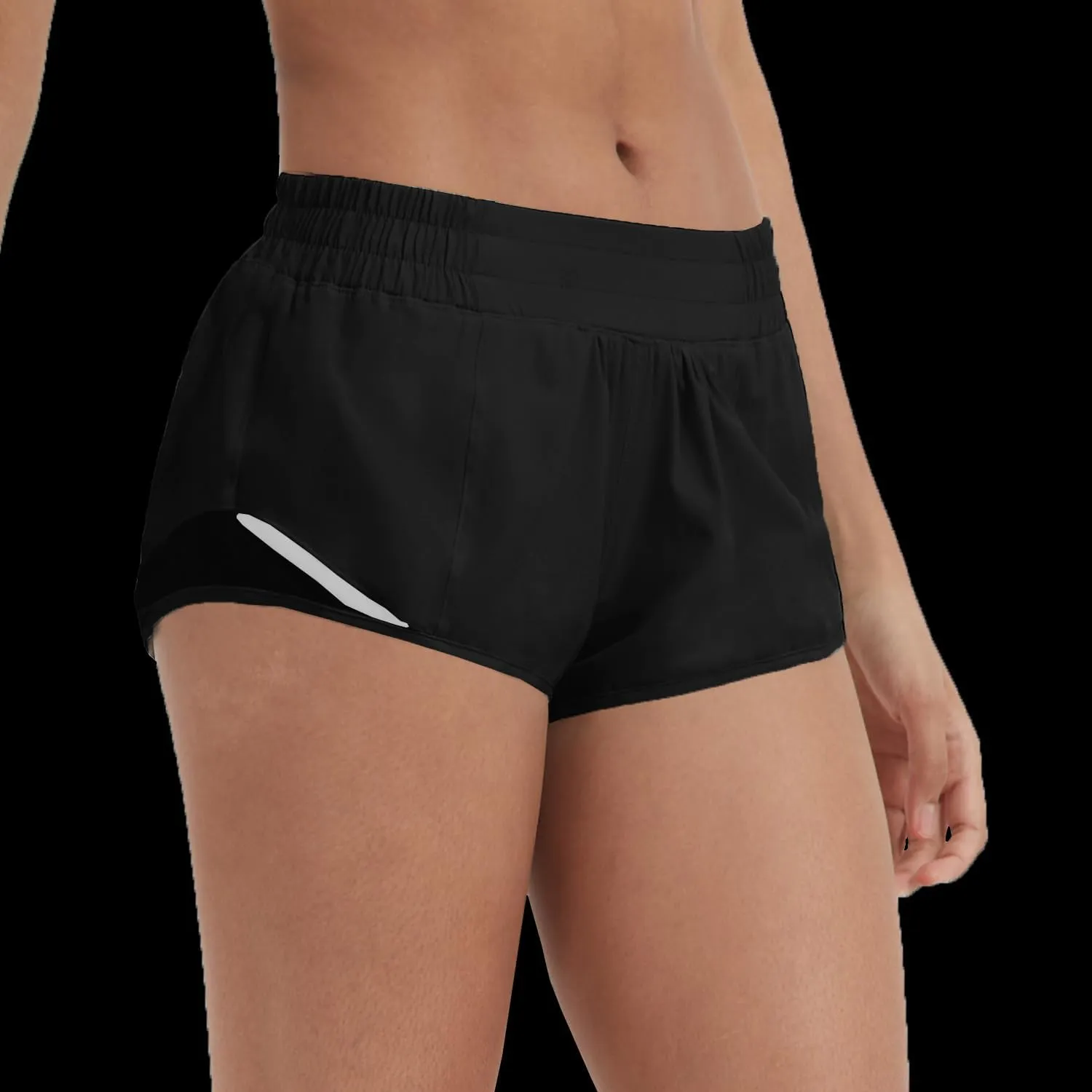 Husnainna Athletic Running Shorts for Women 2.5'' with Zipper Pockets and Mesh Liner Yoga Gym Workout