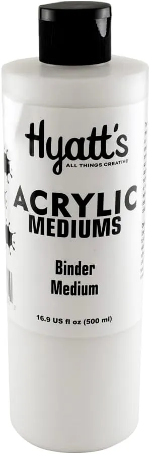 Hyatt's Acrylic Binder Medium, 16 Ounce Jar