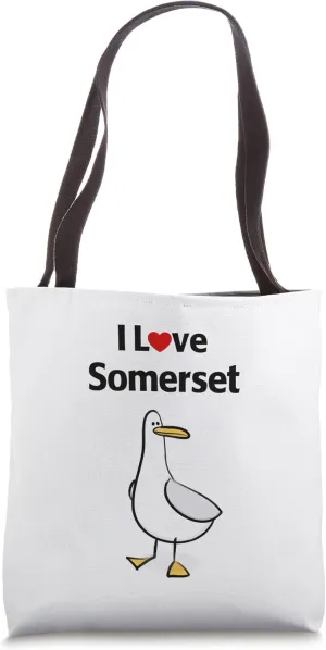 I Love Somerset Tote Bag