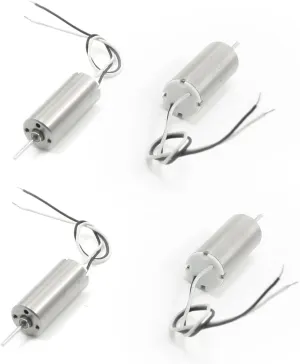 IIVVERR 4Pcs 0.8mm Dia Shaft RC Aircraft Helicopter Motor DC 1.5V-3V 42000RPM (4 Unids 0.8mm Dia Eje RC Aviones Helicóptero Motor DC 1.5V-3V 42000RPM