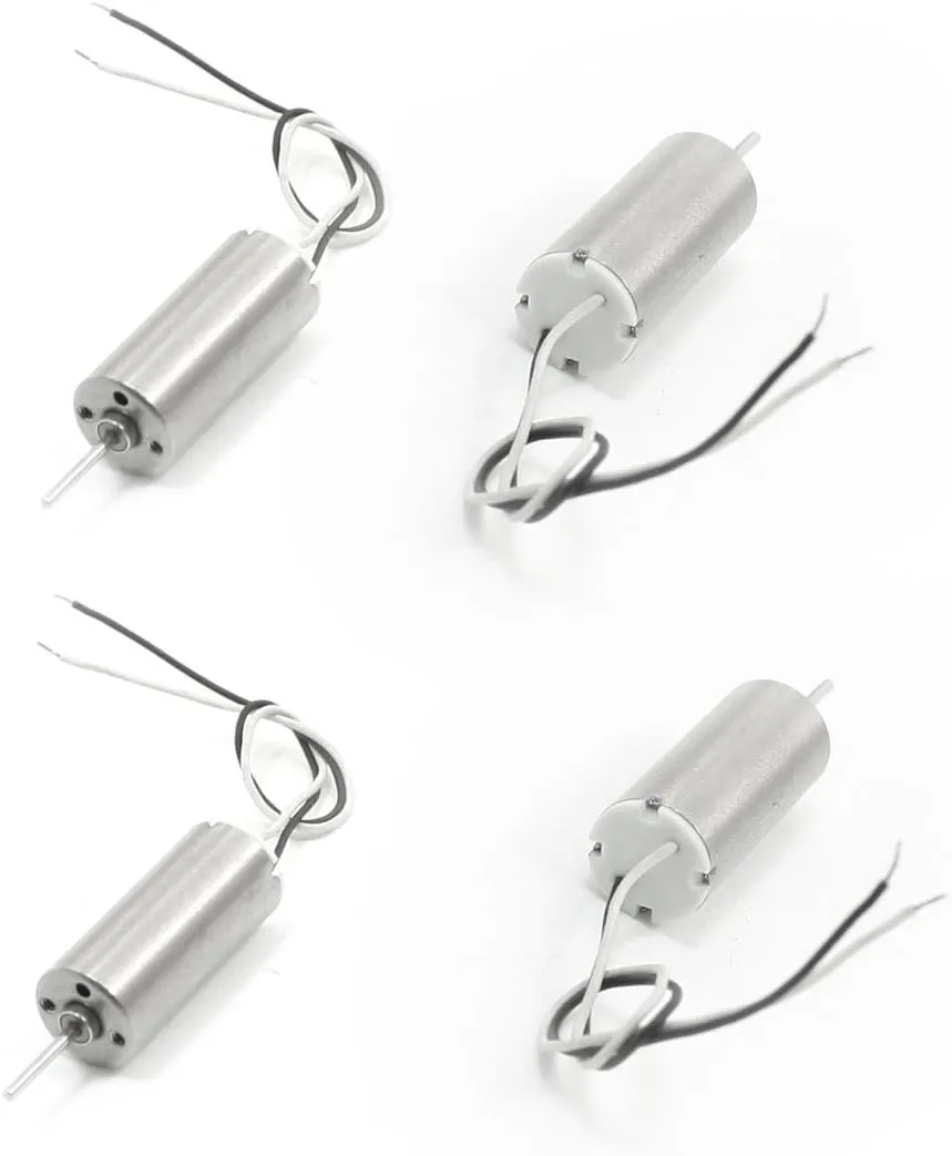 IIVVERR 4Pcs 0.8mm Dia Shaft RC Aircraft Helicopter Motor DC 1.5V-3V 42000RPM (4 Unids 0.8mm Dia Eje RC Aviones Helicóptero Motor DC 1.5V-3V 42000RPM