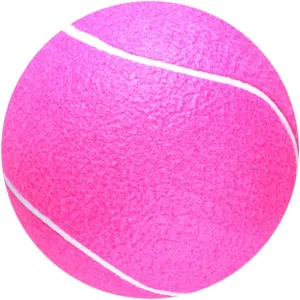 Inflatable Tennis Ball for Soft Flannel Material Safe and Portable Educational Play for Indoor and Outdoor Family Interaction Pink