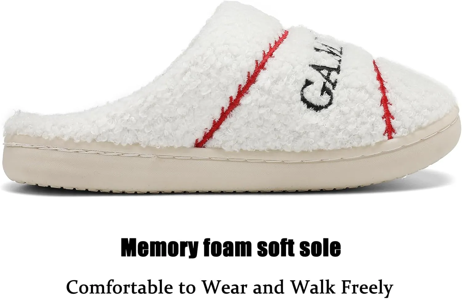 INMINPIN Kids Girls Boys Ball Sports Slippers Soft Curly House Shoes Memory Foam Non-Slip Indoor Outdoor Slippers for Sports Fan