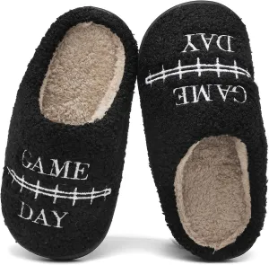 INMINPIN Kids Girls Boys Ball Sports Slippers Soft Curly House Shoes Memory Foam Non-Slip Indoor Outdoor Slippers for Sports Fan