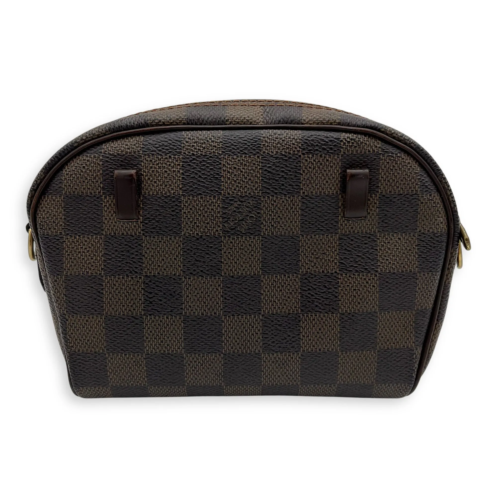 Ipanema Crossbody Bag  Damier Ebene in Coated Canvas , Gold Hardware