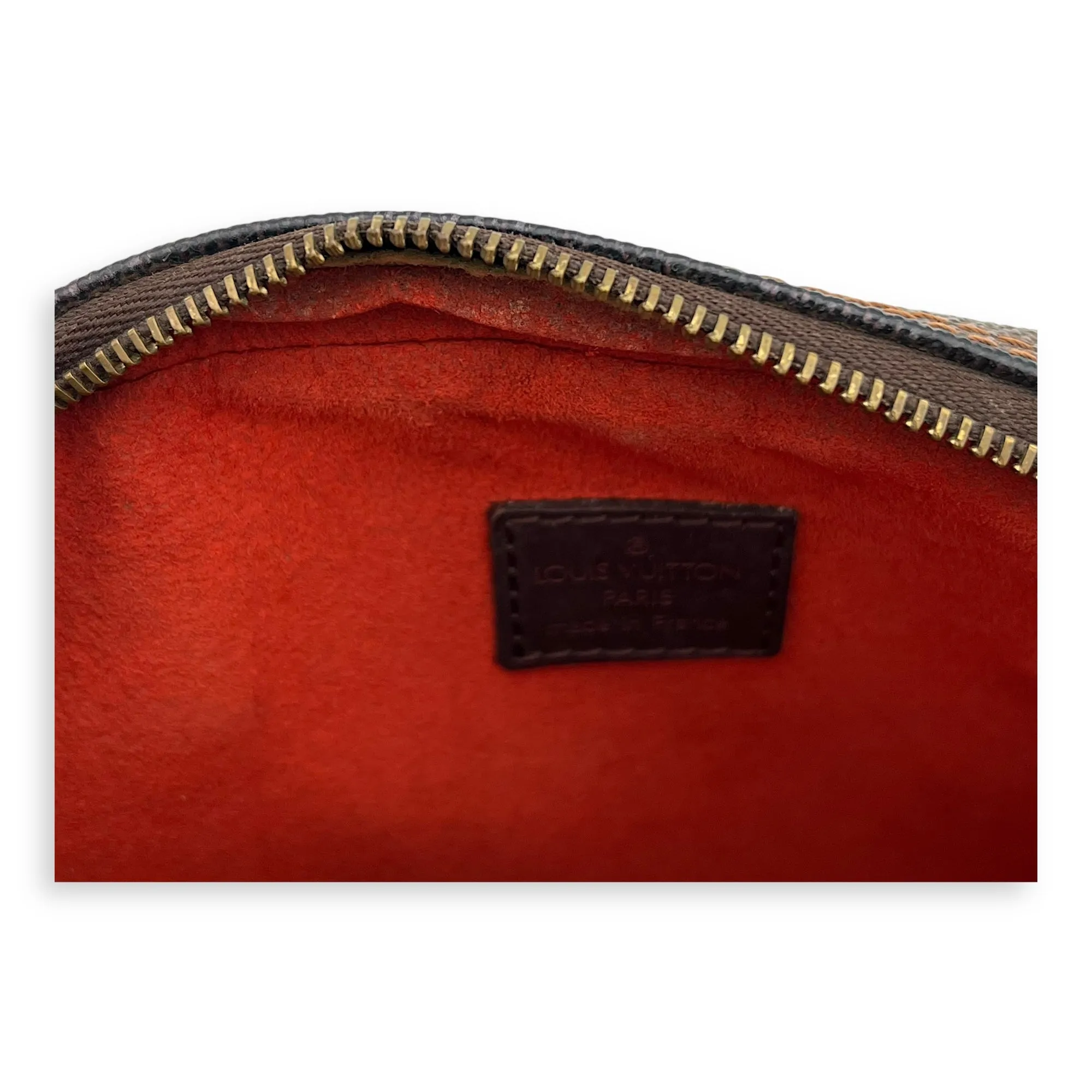 Ipanema Crossbody Bag  Damier Ebene in Coated Canvas , Gold Hardware