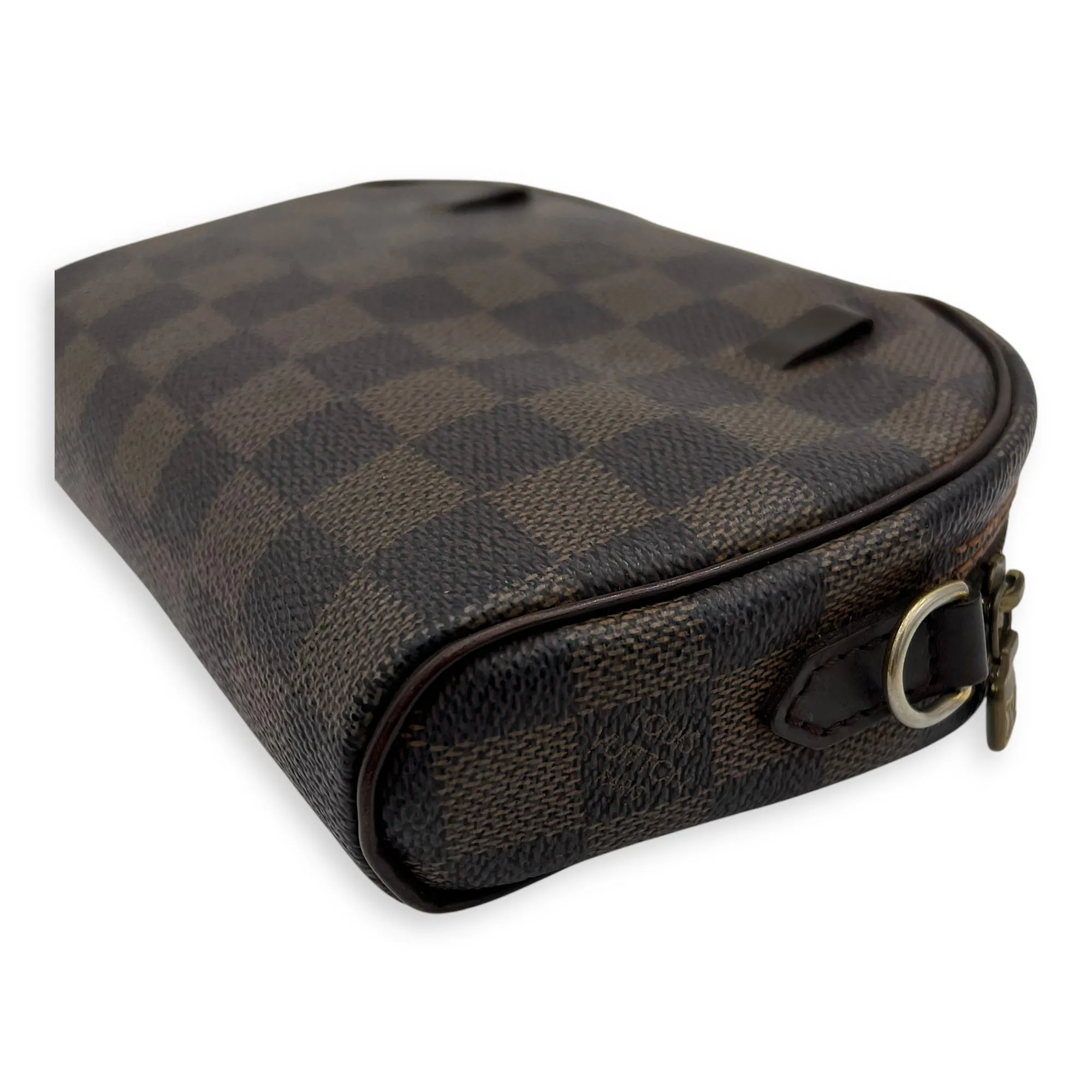 Ipanema Crossbody Bag  Damier Ebene in Coated Canvas , Gold Hardware
