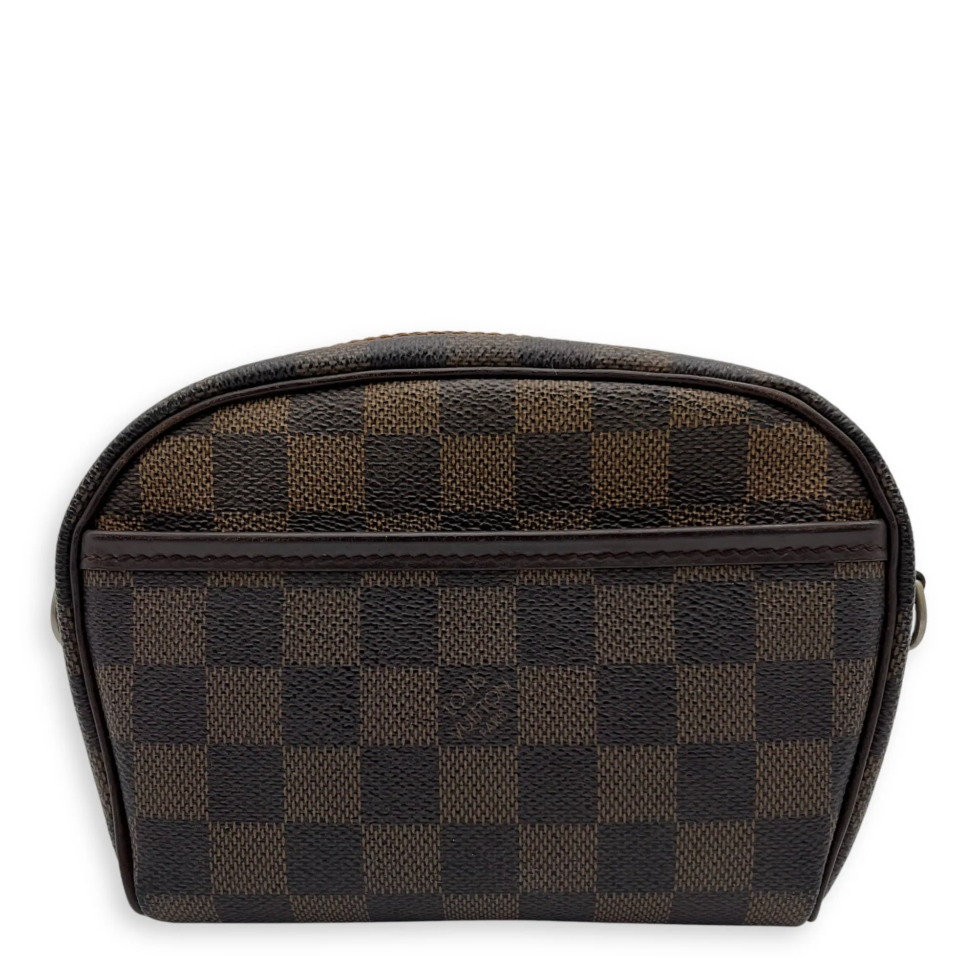 Ipanema Crossbody Bag  Damier Ebene in Coated Canvas , Gold Hardware