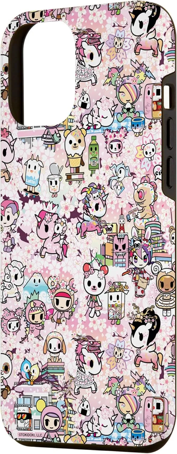 iPhone 15 Plus Tokidoki Hanami Pincnic Cute Collage Kanji Pattern Case