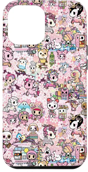 iPhone 15 Plus Tokidoki Hanami Pincnic Cute Collage Kanji Pattern Case