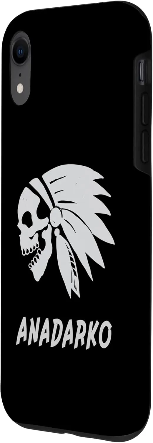iPhone XR Anadarko Native American Indian Born Freedom Evil Skull Case