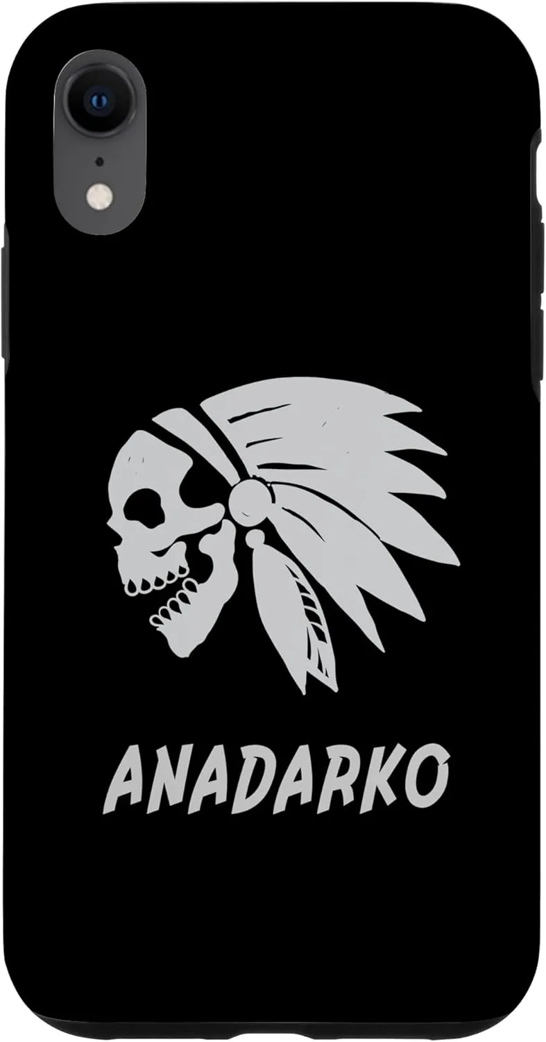 iPhone XR Anadarko Native American Indian Born Freedom Evil Skull Case