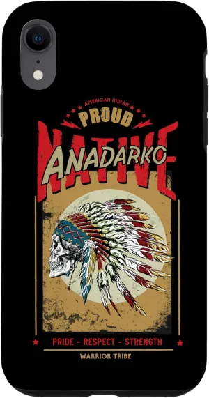 iPhone XR Anadarko Native American Indian Warrior Tribe Proud Case