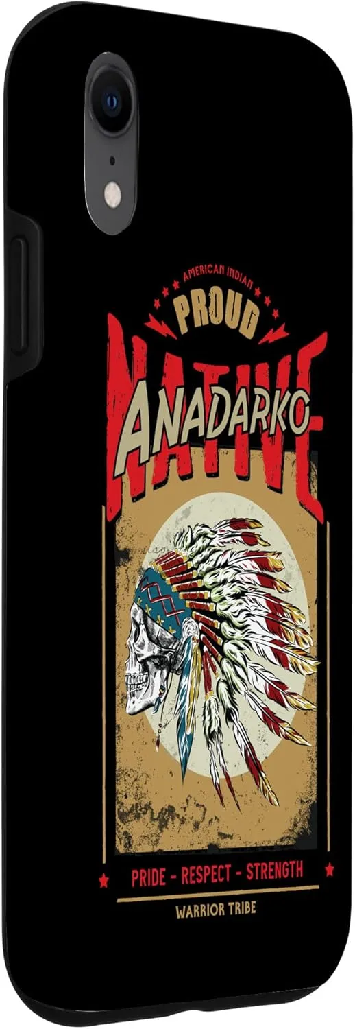 iPhone XR Anadarko Native American Indian Warrior Tribe Proud Case
