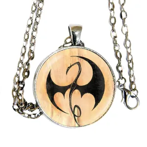 Iron Fist logo pendant necklace - HM