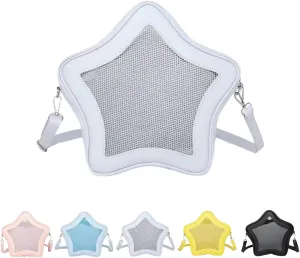 Ita Bag, Kawaii Star-Shaped Backpack – Large Capacity, Waterproof, Lightweight, Cross-body Bag (Purple)