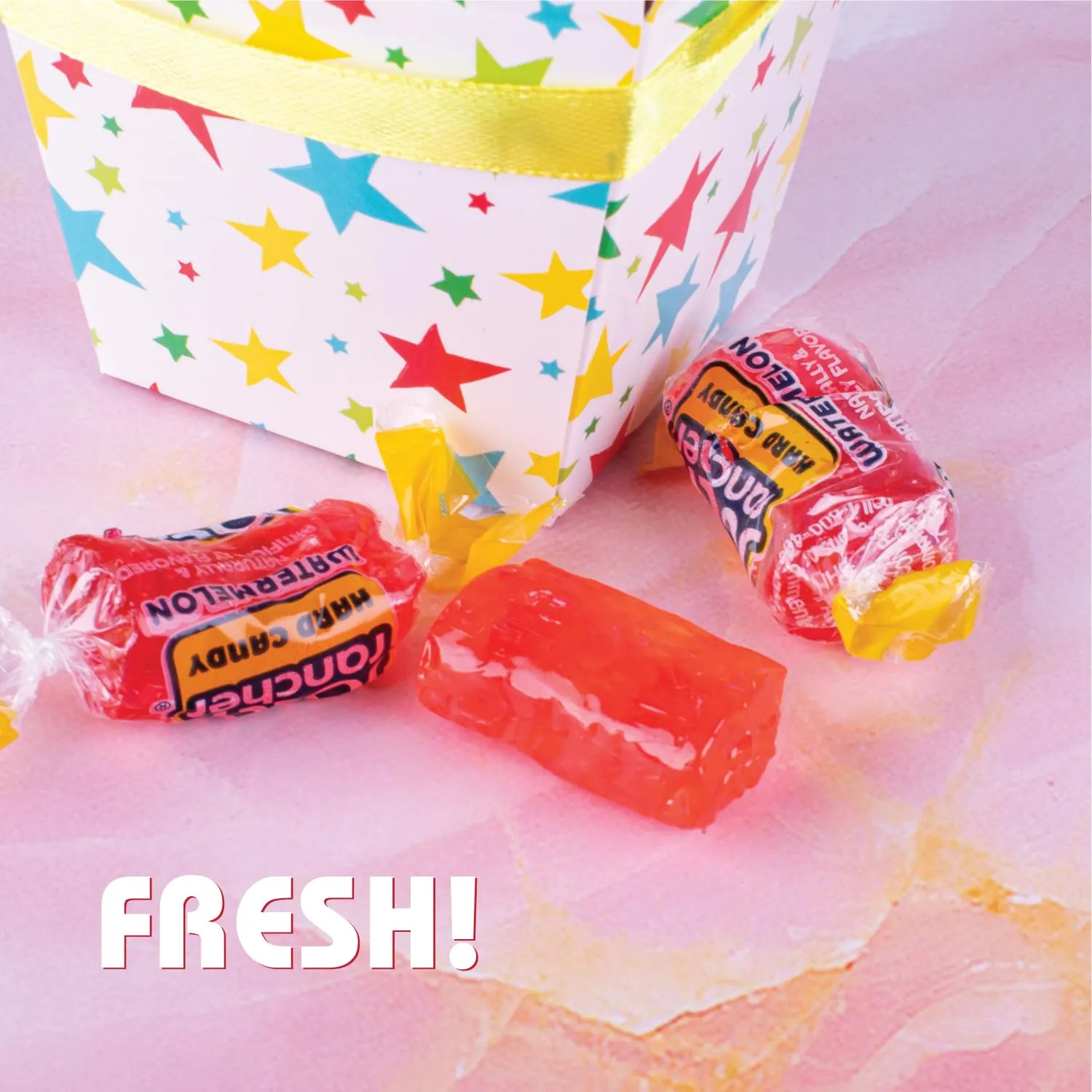 J0lly Ranchrs Hard Candy Watermelon - 1.5 lb Fruit Flavored Made with Real Juice for Mima's Memorial Day Mega Sale Candy - Gluten Free Hard Treats Individually Wrapped Bag